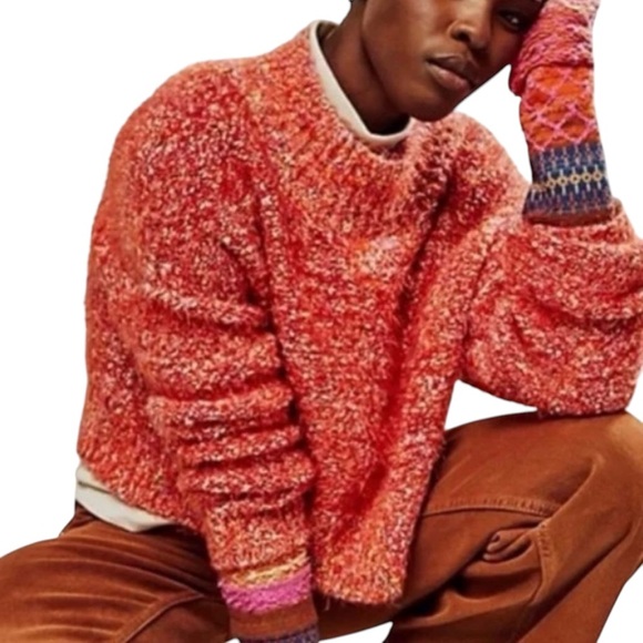 NEW Free People Stardust Crop Super Soft Red
Pullover Sweater Women Size Small - Picture 2 of 13
